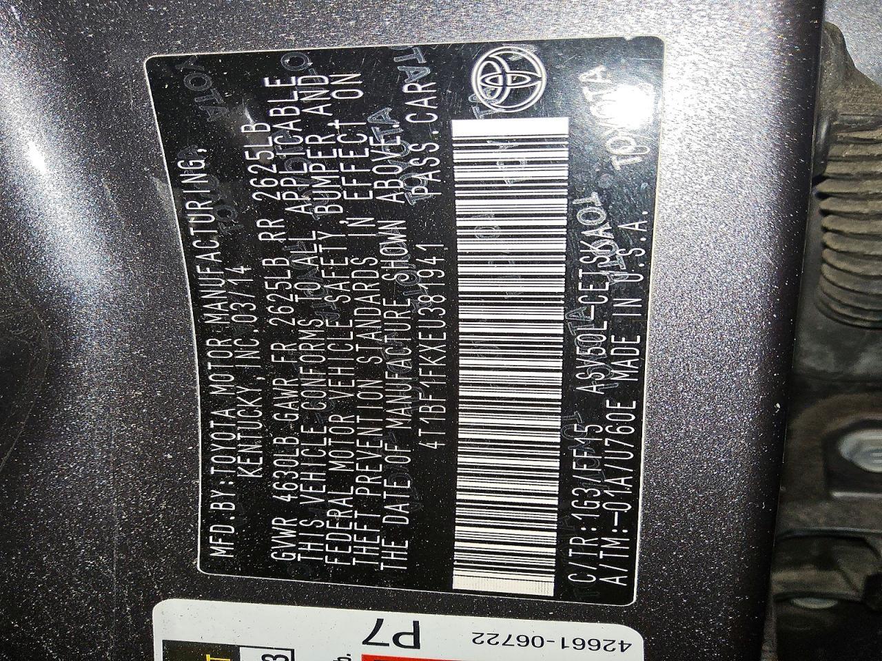 2014 Toyota Camry se