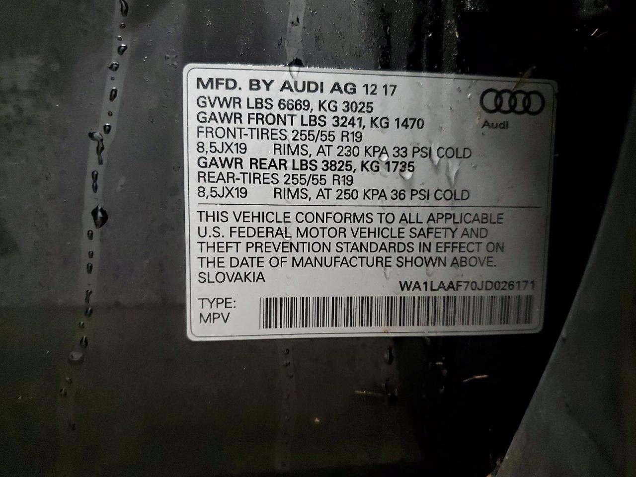 2018 Audi Q7 Premium Plus
