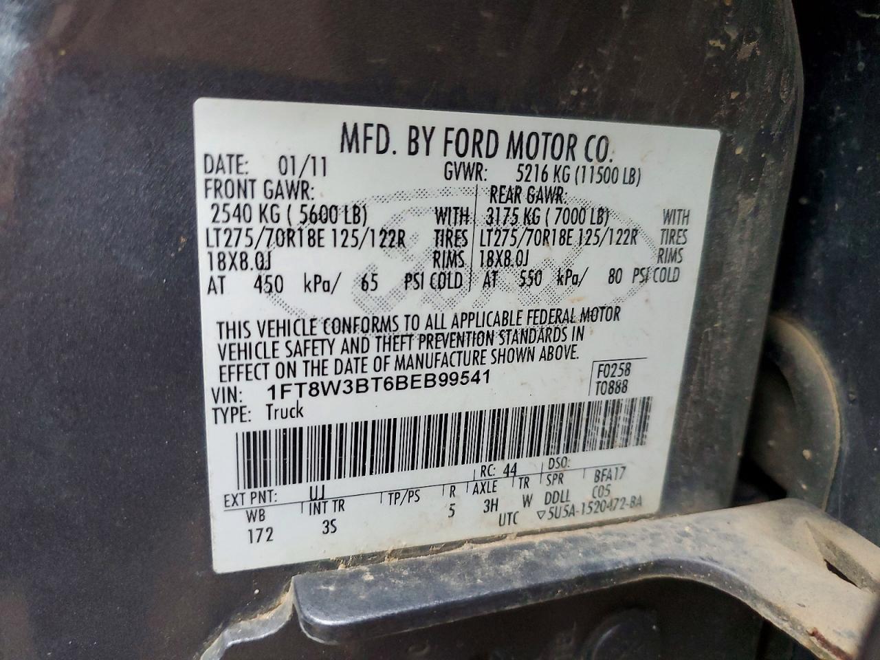 2011 Ford F350 Super Duty