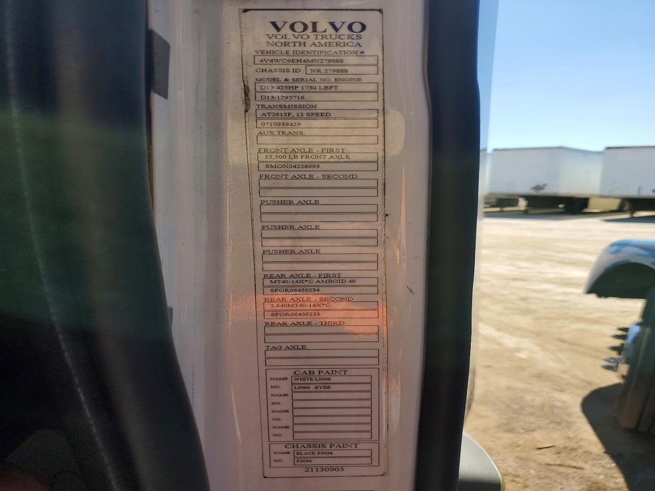 2021 Volvo VNR Semi Truck