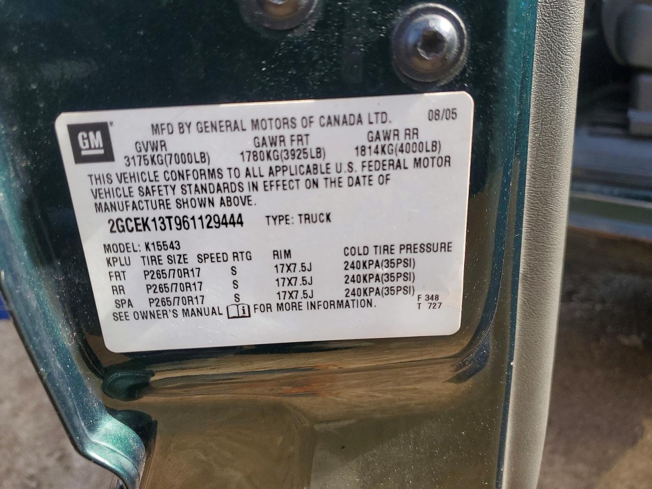 2006 Chevrolet Silverado K1500