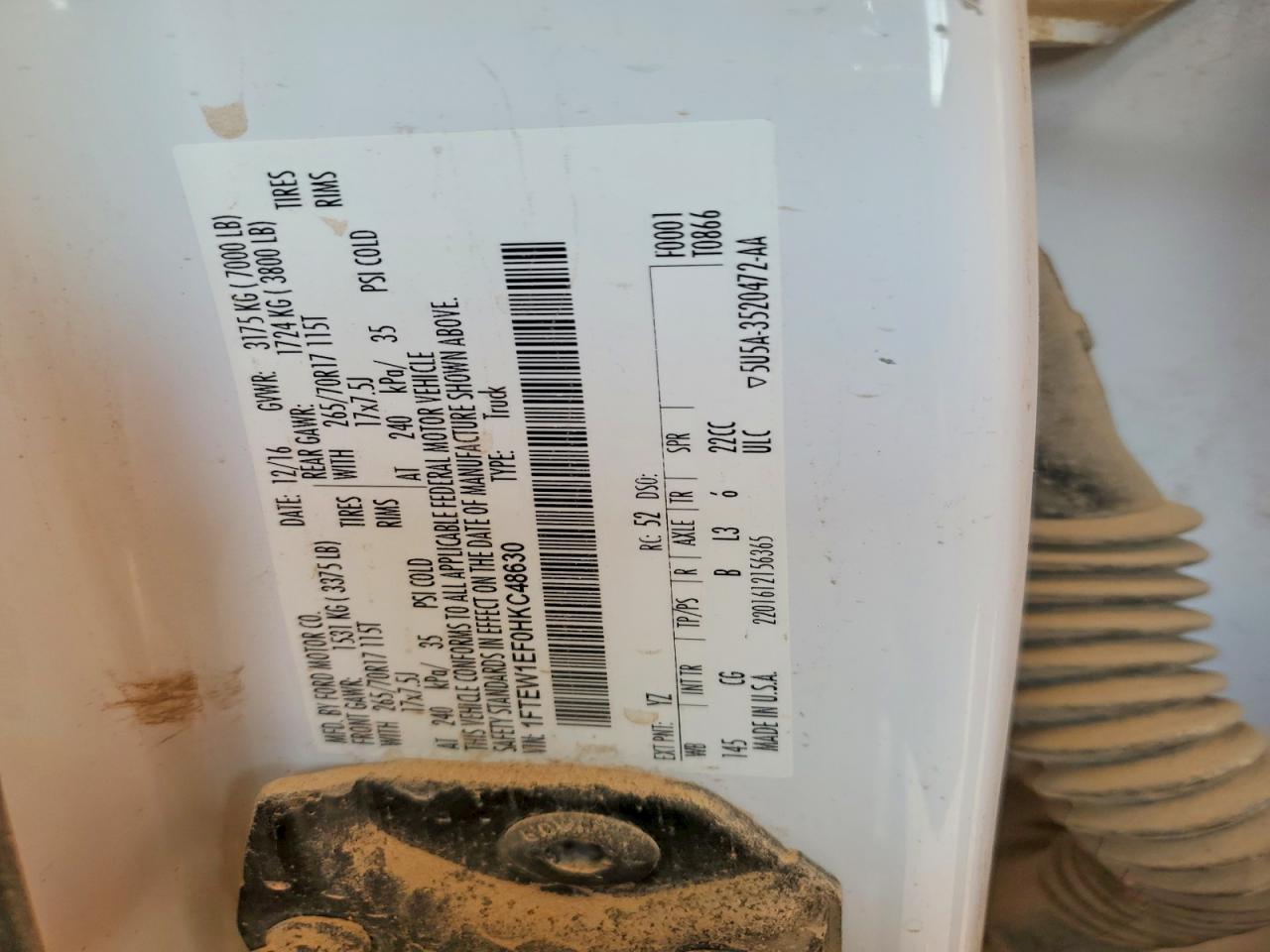 2017 Ford F150 Supercrew