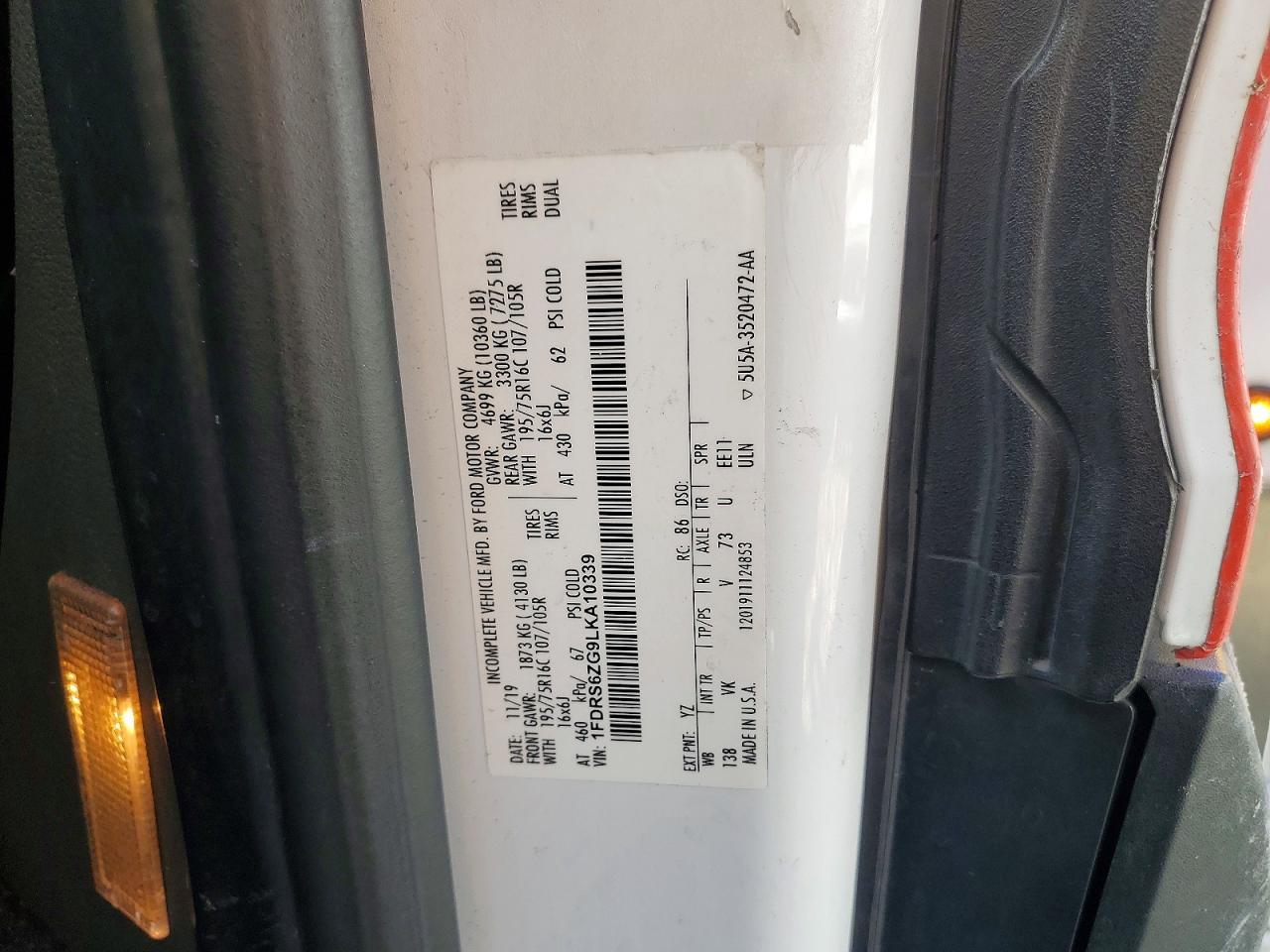 2020 Ford Transit Utility / Service Truck