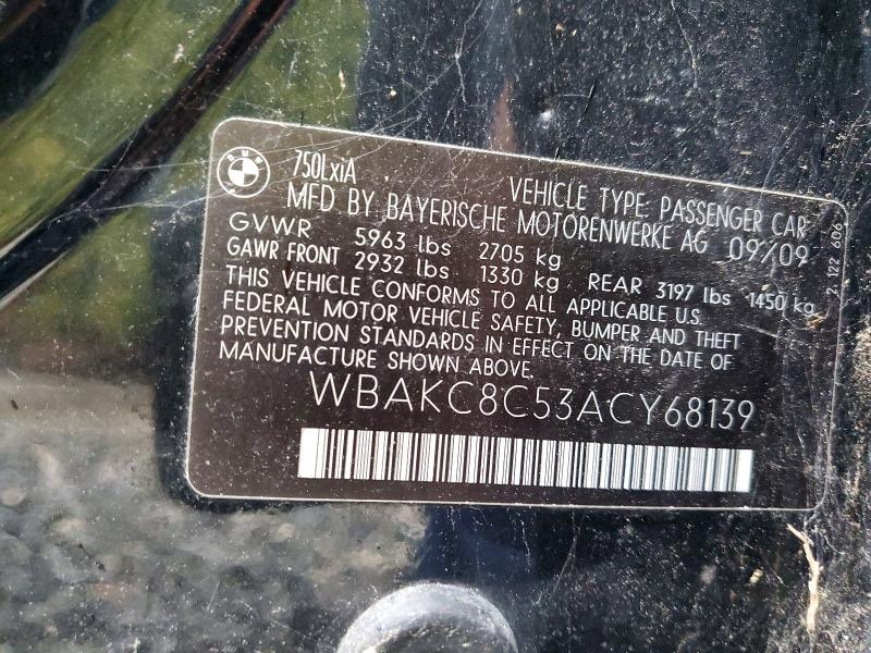 2010 BMW 750 li Xdrive