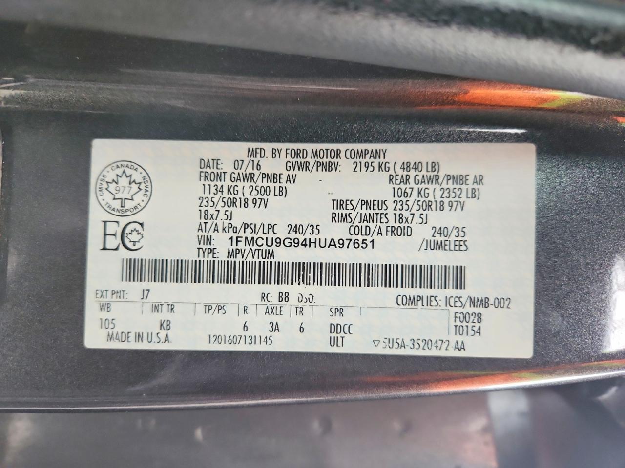 2017 Ford Escape se
