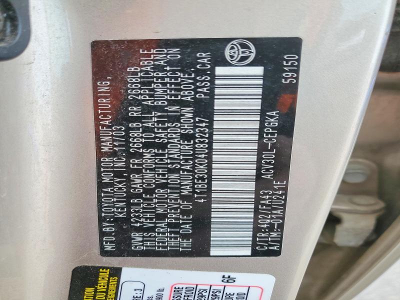 2004 Toyota Camry xle