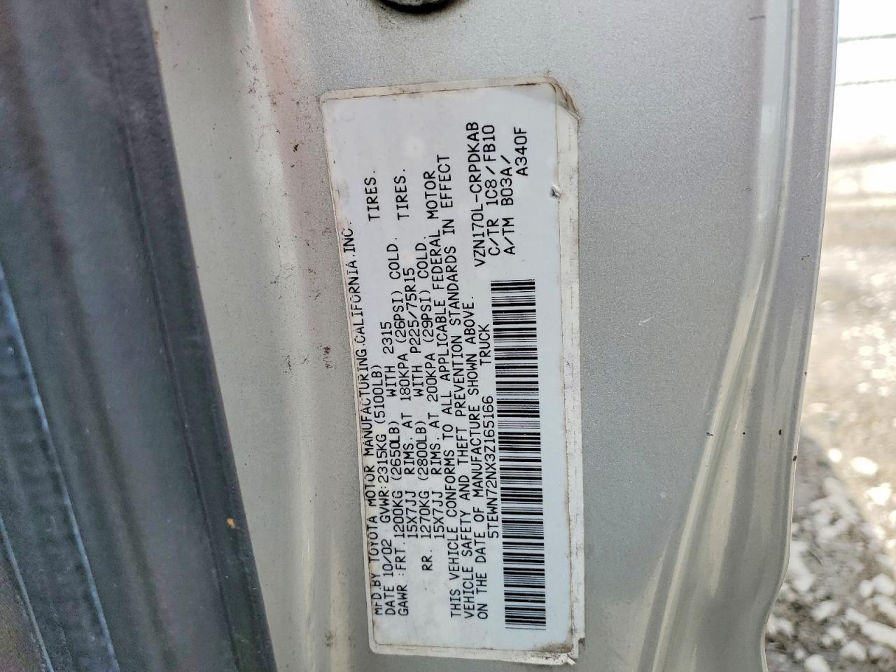 2003 Toyota Tacoma V6