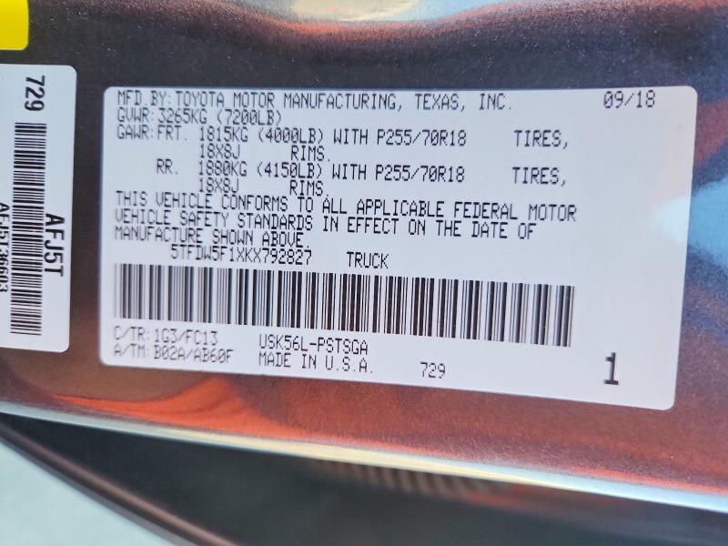2019 Toyota Tundra SR5