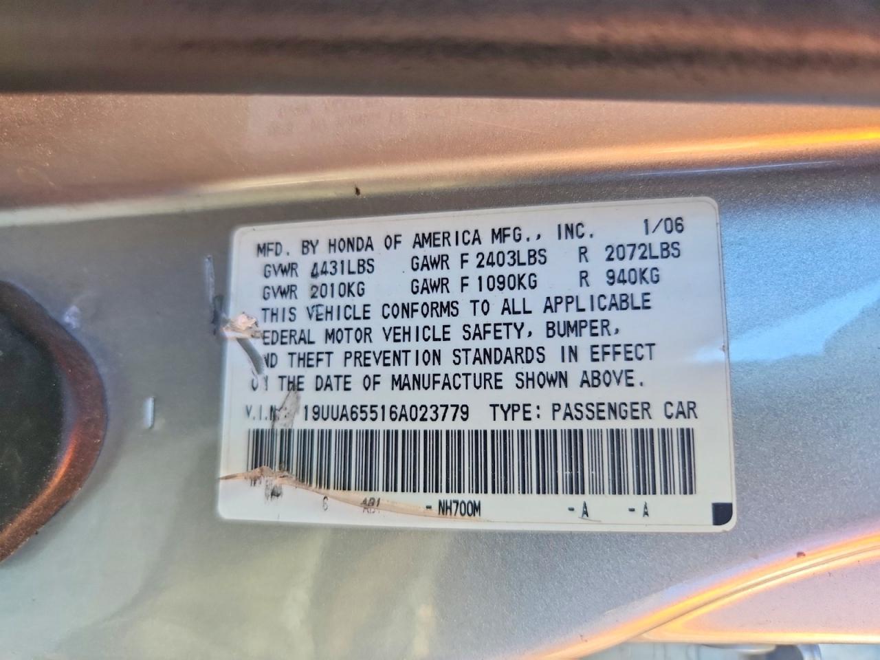 2006 Acura 3.2tl