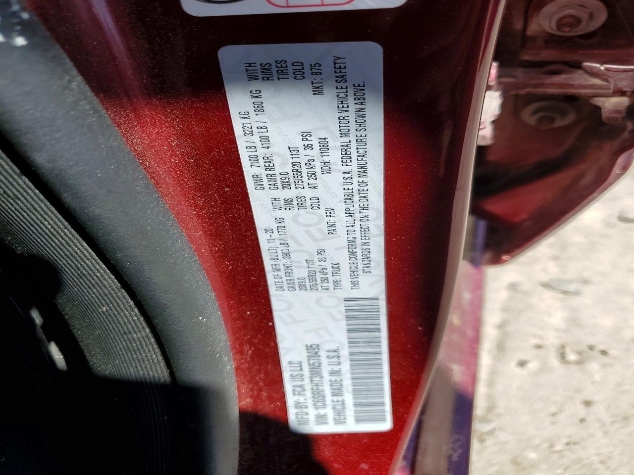 2021 Dodge RAM 1500 Limited