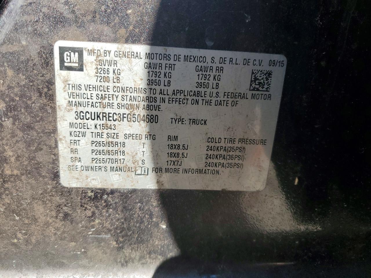 2015 Chevrolet Silverado K1500 LT