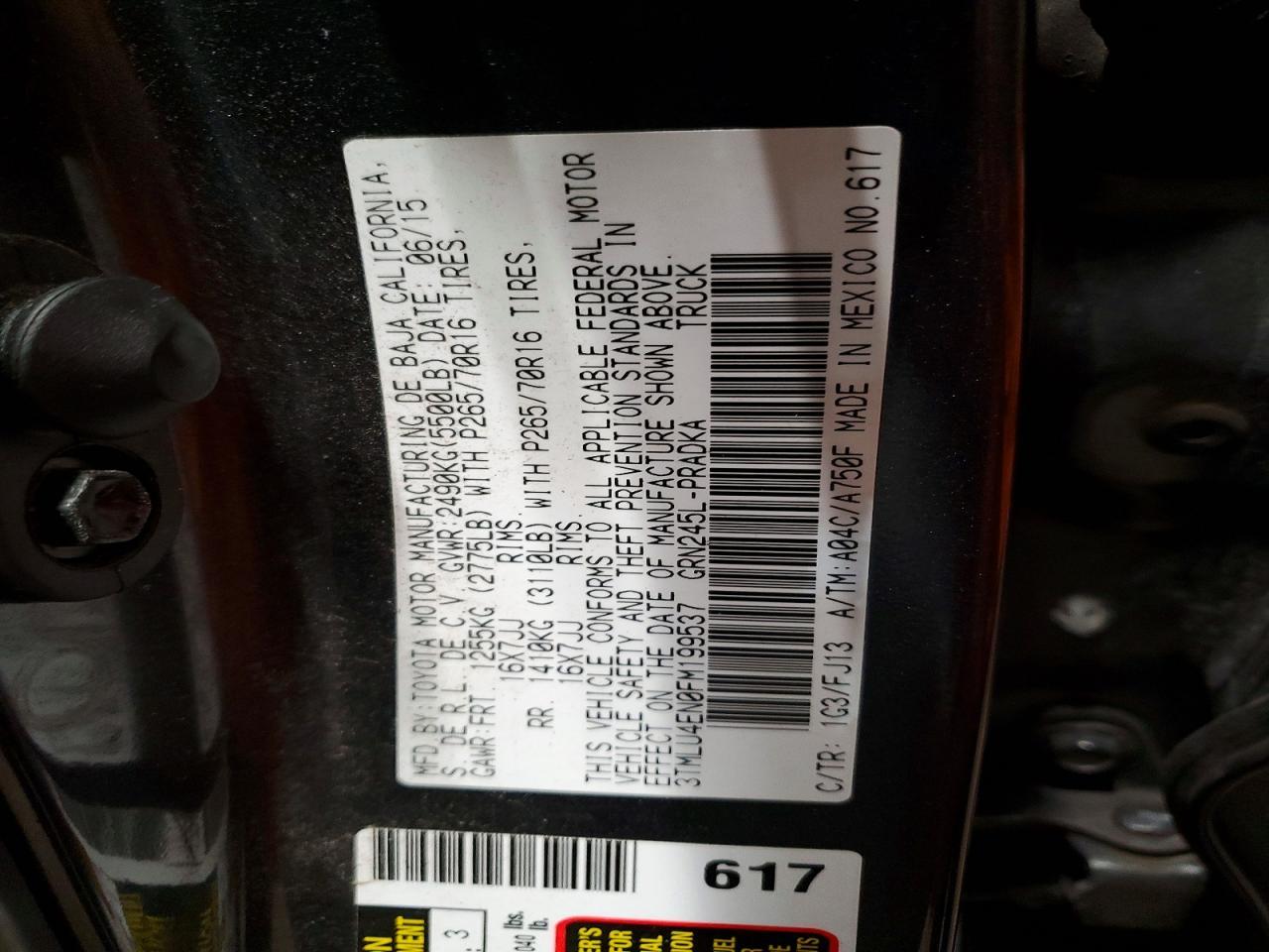 2015 Toyota Tacoma V6