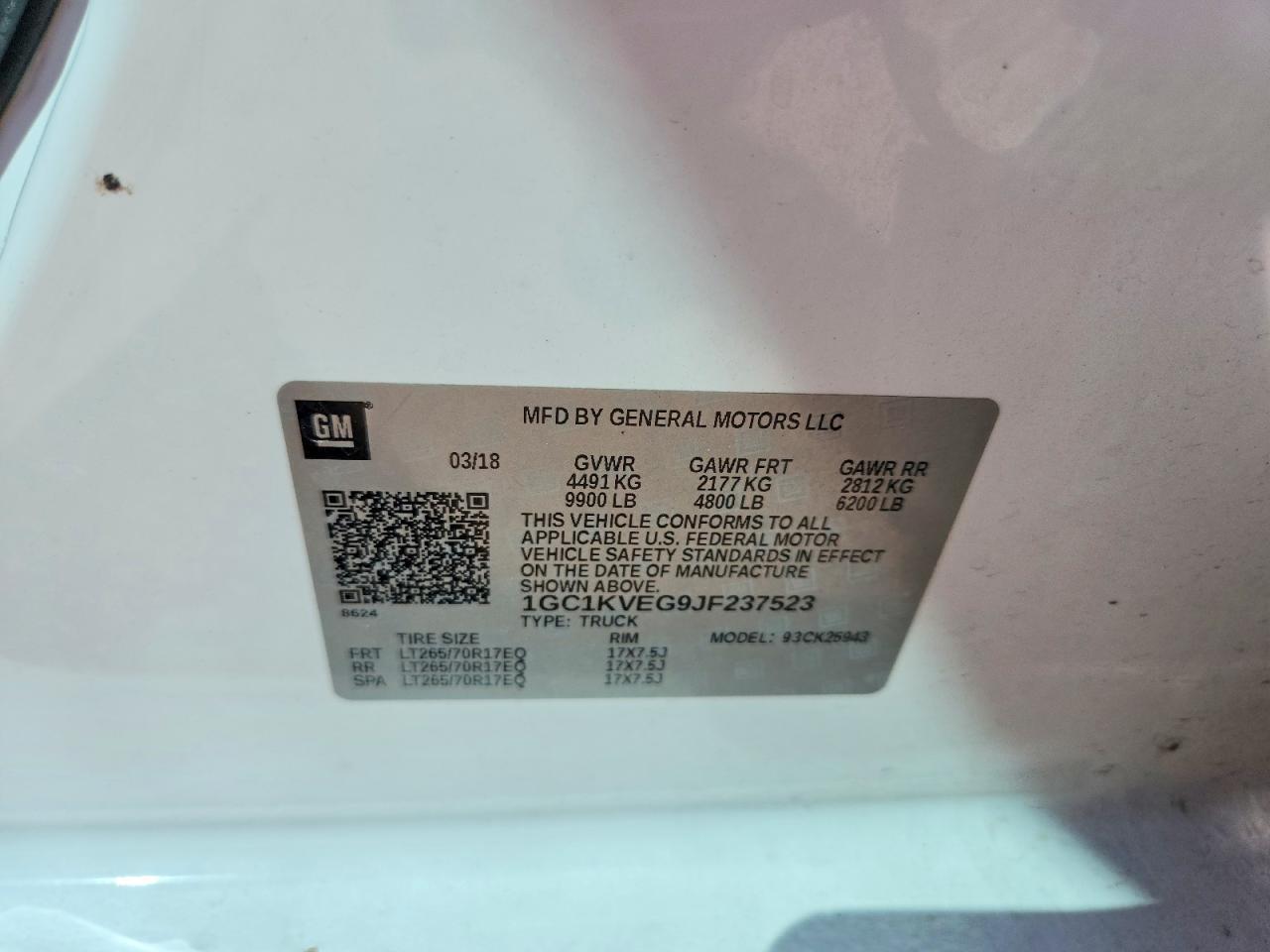 2018 Chevrolet Silverado K2500 Heavy Duty LT