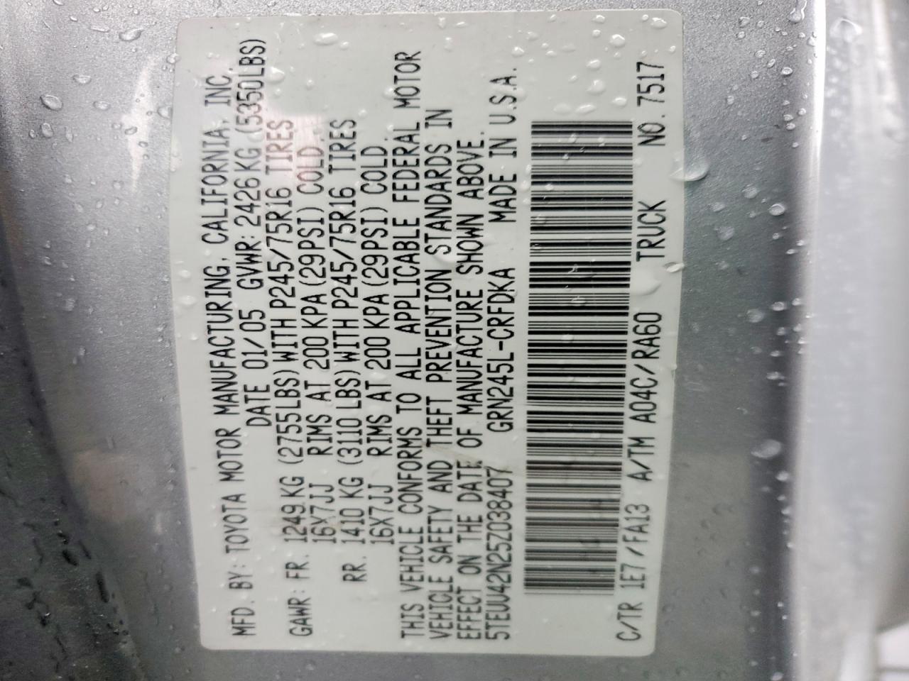 2005 Toyota Tacoma V6