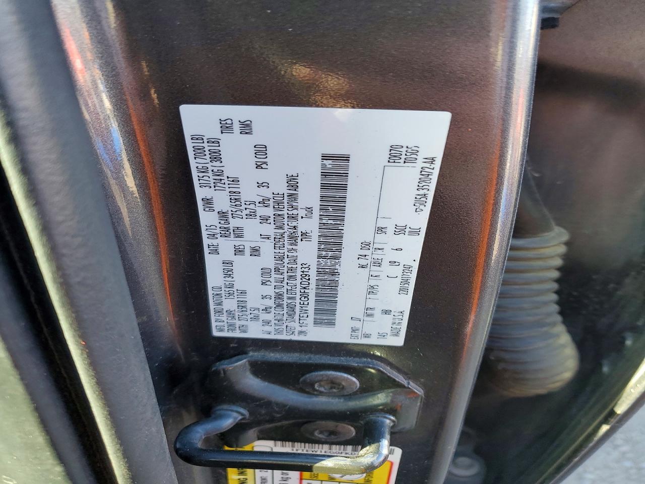 2015 Ford F150 Supercrew