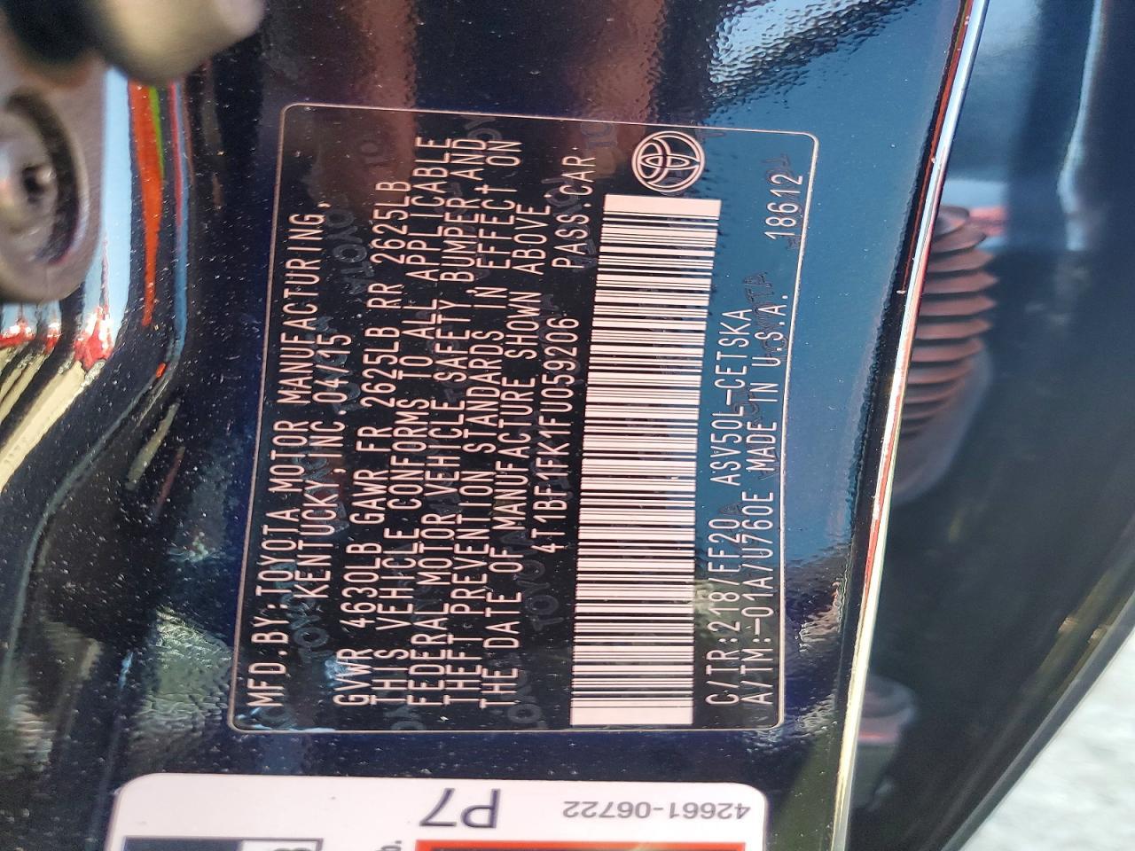 2015 Toyota Camry se