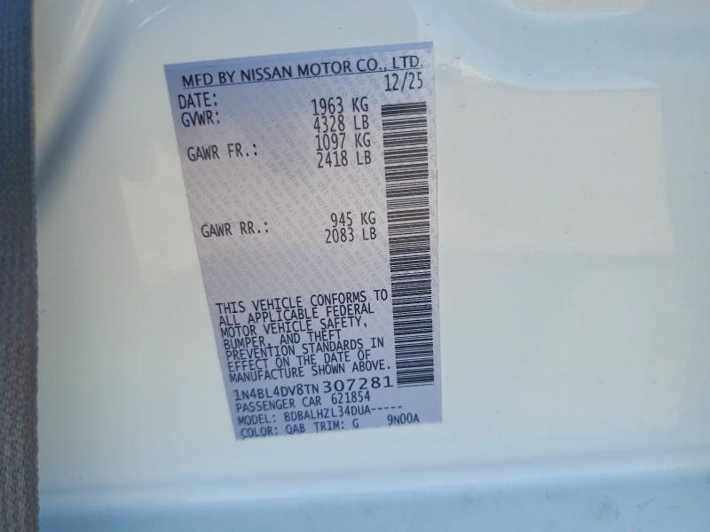 2026 Nissan Altima 2.5 sv