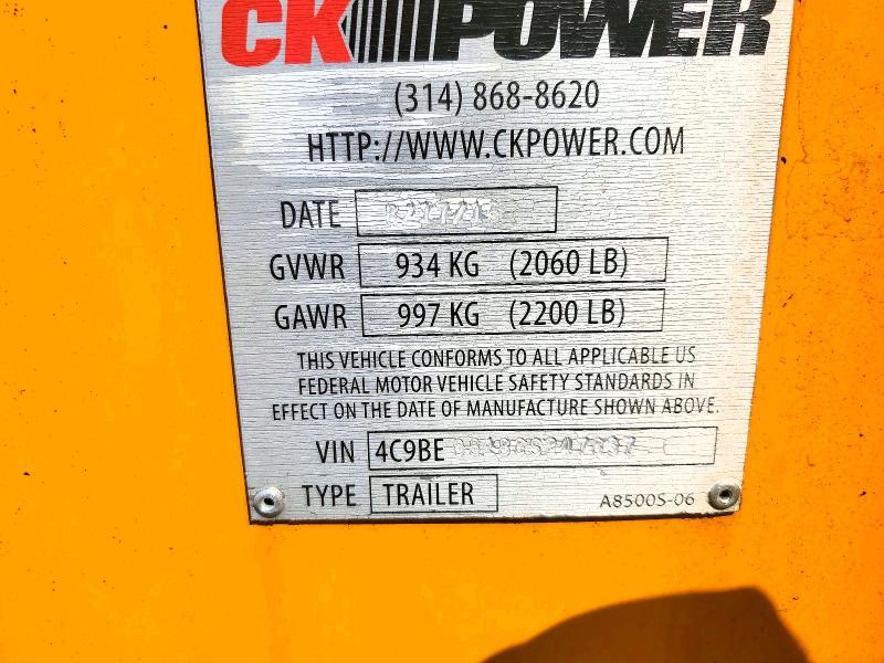 2016 Ck Power Generator