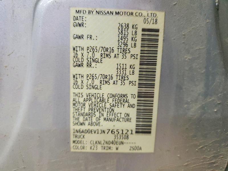 2018 Nissan Frontier SV