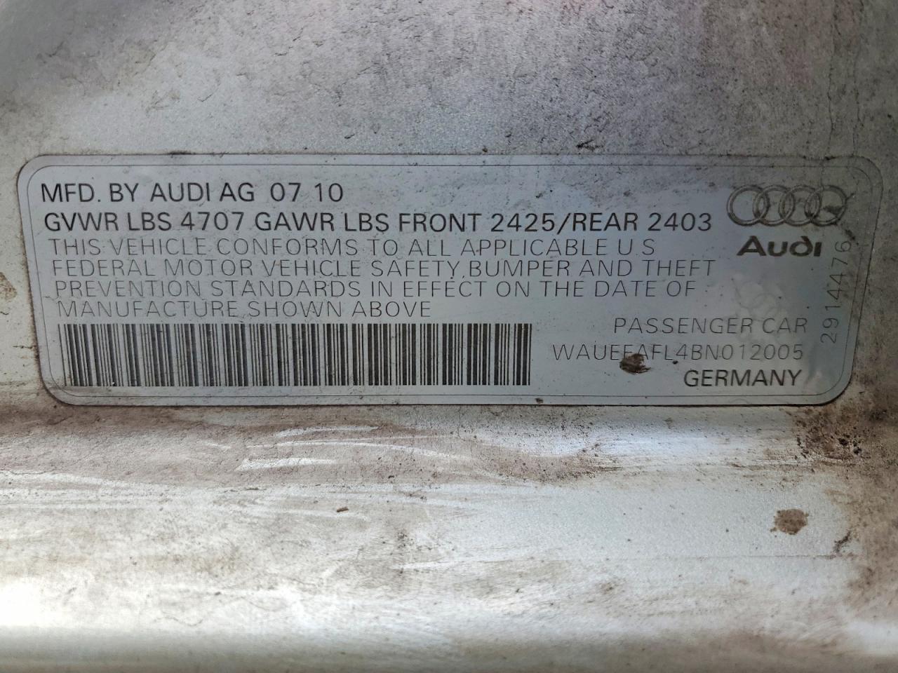 2011 Audi A4 Premium Plus