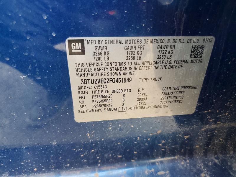 2015 GMC Sierra K1500 SLT