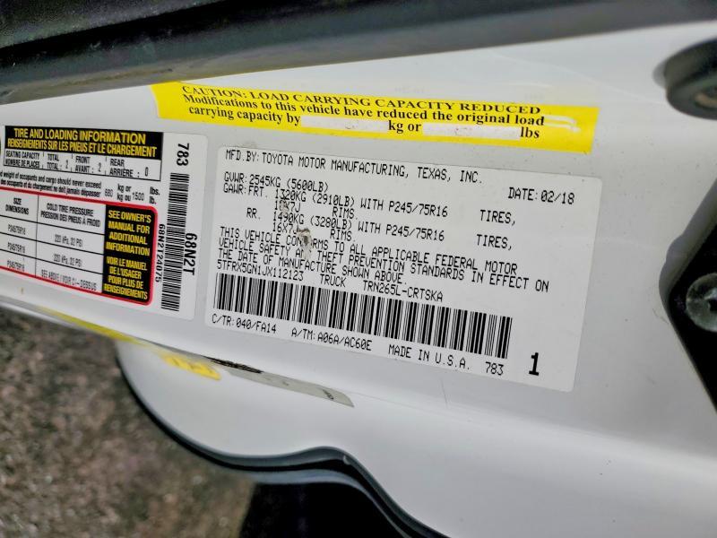 2018 Toyota Tacoma SR