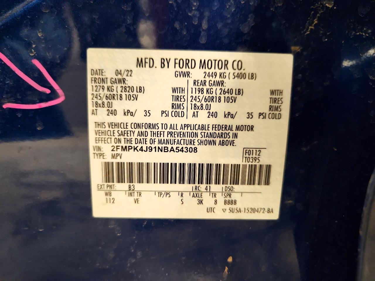 2022 Ford Edge sel
