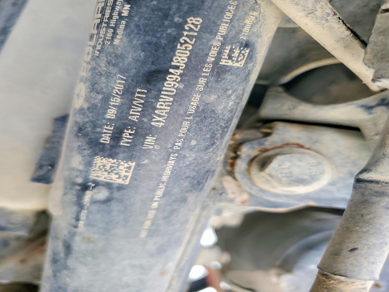 2018 Polaris 2018 Pols Ranger Utility Vehicle