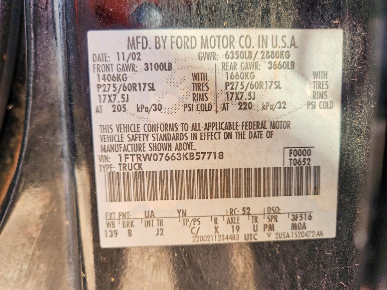 2003 Ford F150 Supercrew