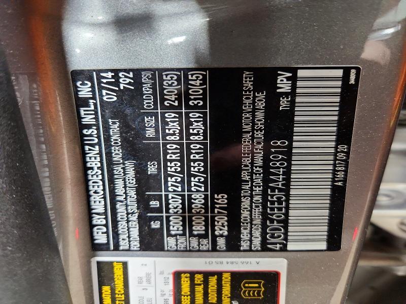 2015 Mercedes-Benz Gl 450 4matic