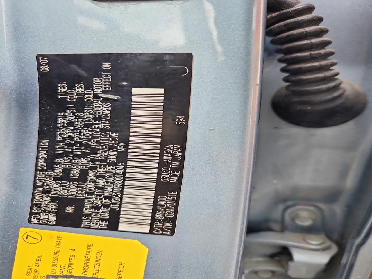 2008 Lexus Rx 350 Base
