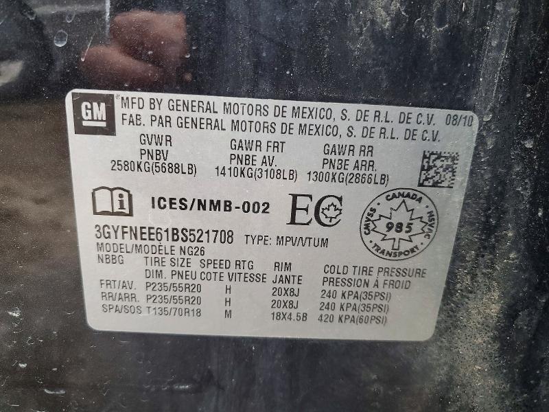 2011 Cadillac Srx Performance Collection