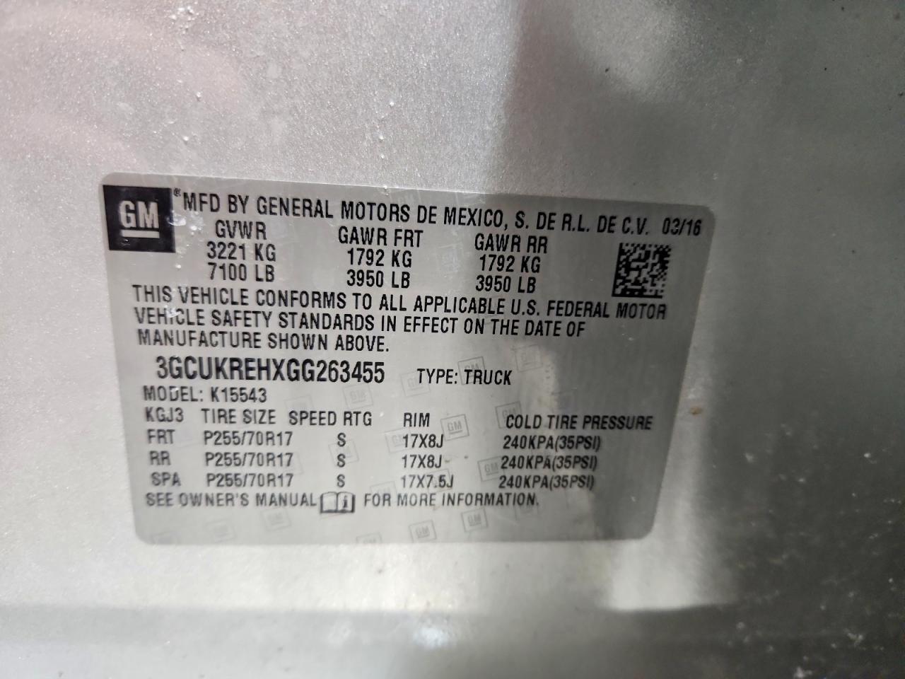 2016 Chev Silverado