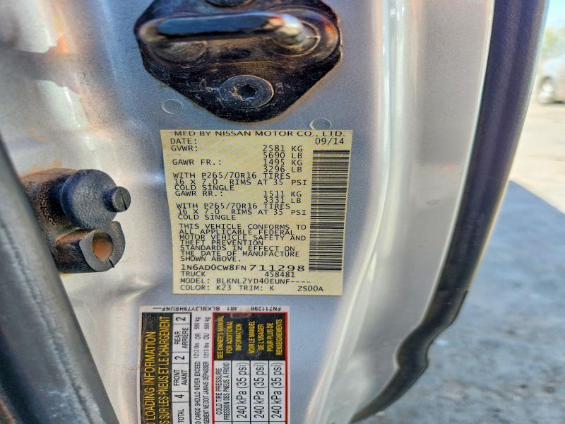 2015 Nissan Frontier sv V6