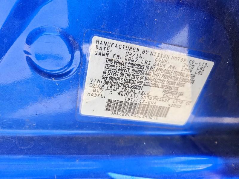 2016 Nissan Versa Note s Plus