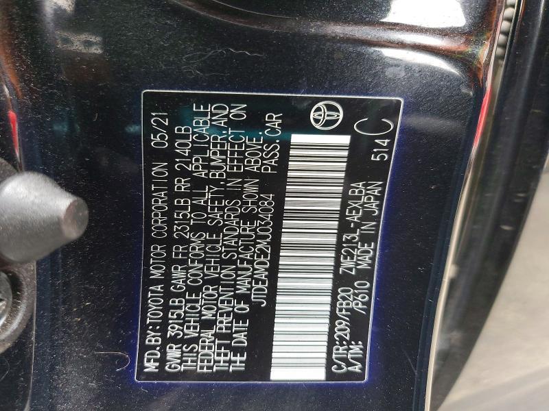 2021 Toyota Corolla Hybrid le