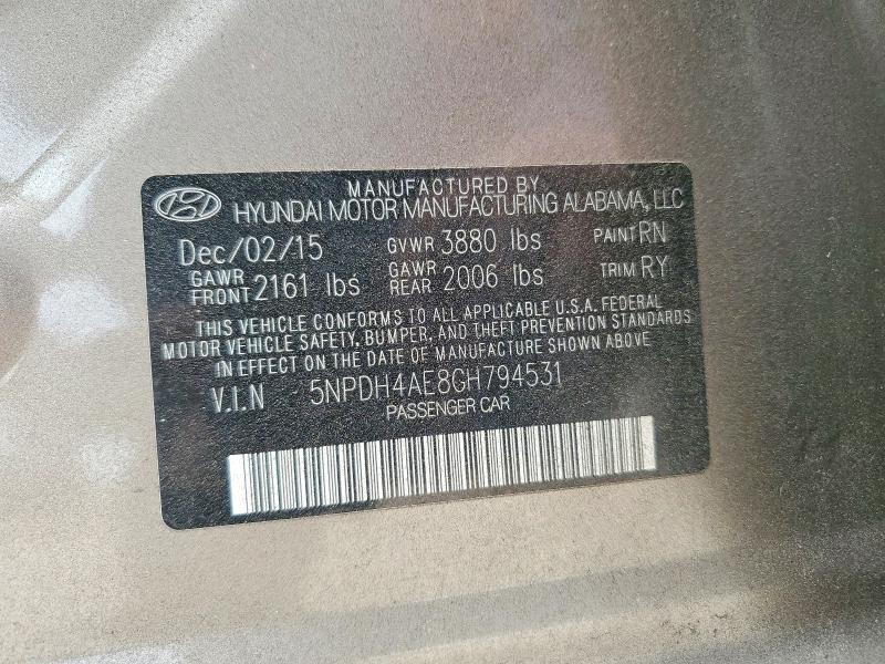 2016 Hyundai Elantra Value Edition