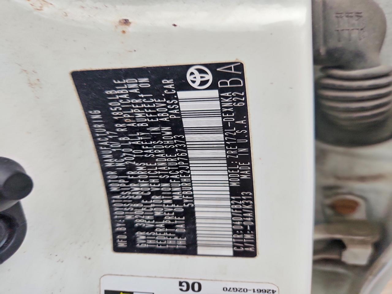 2018 Toyota Corolla le