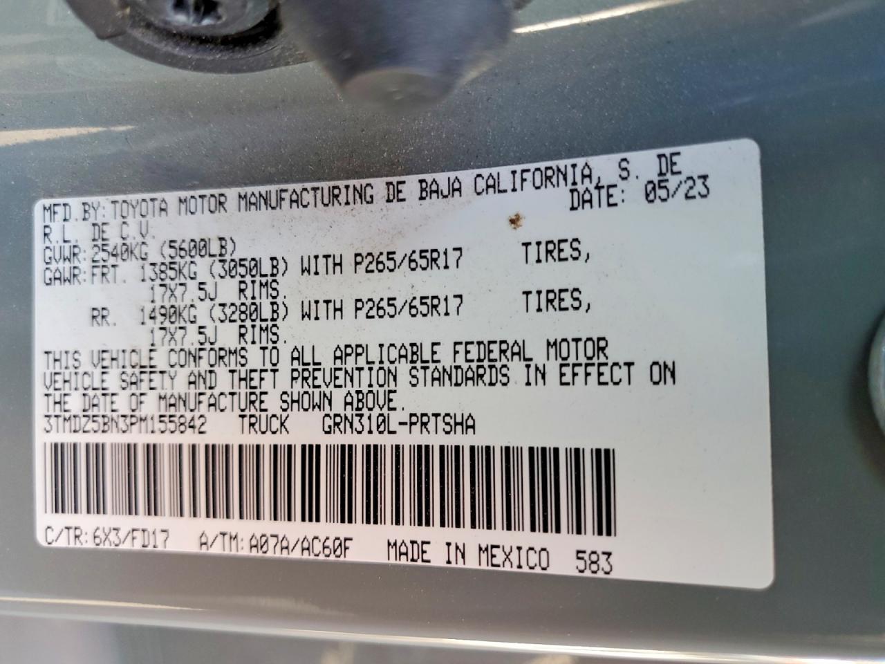 2023 Toyota Tacoma TRD Sport