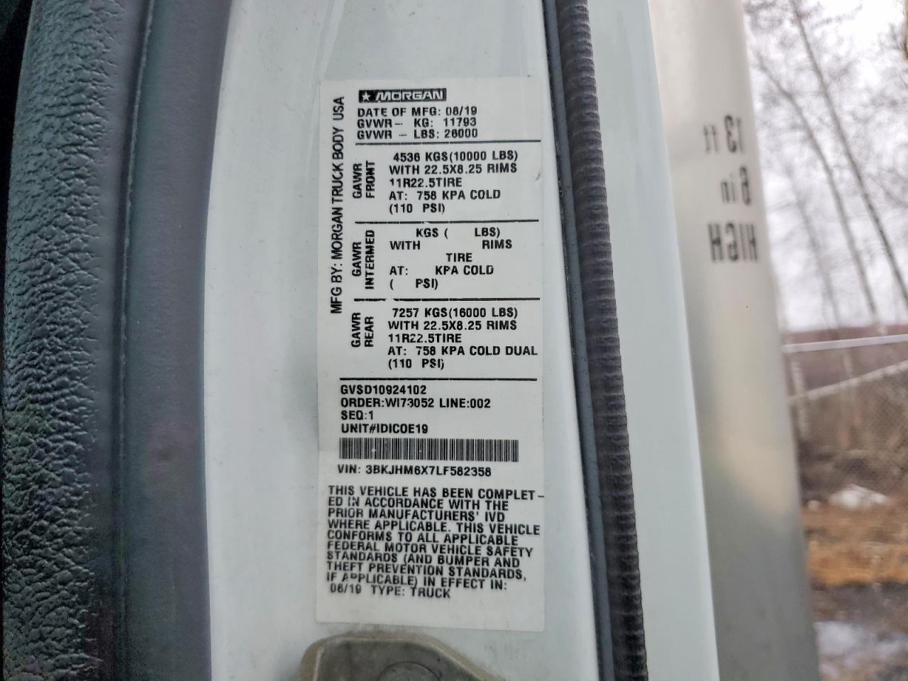 2020 Kenworth C550 BOX Truck
