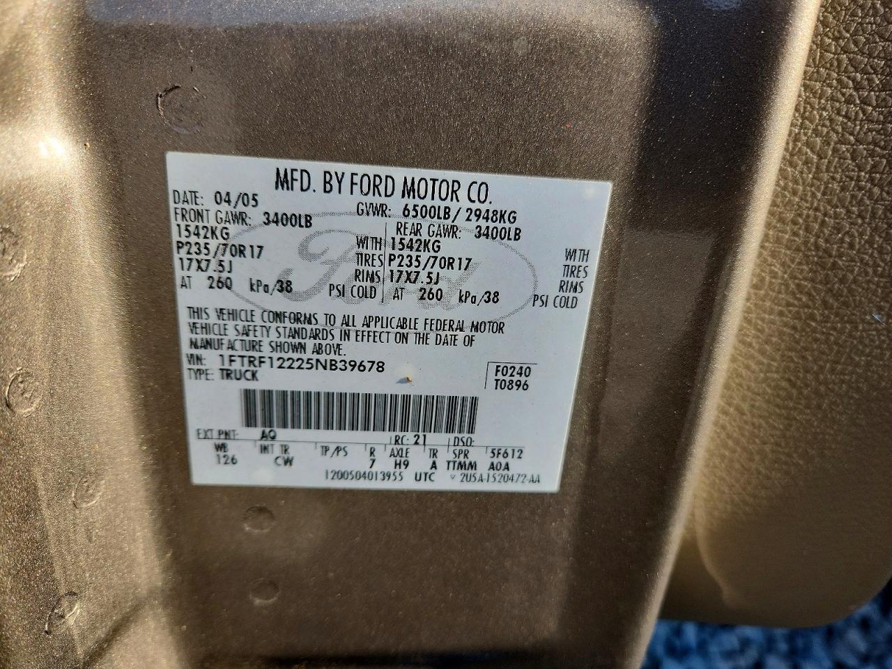 2005 Ford F150
