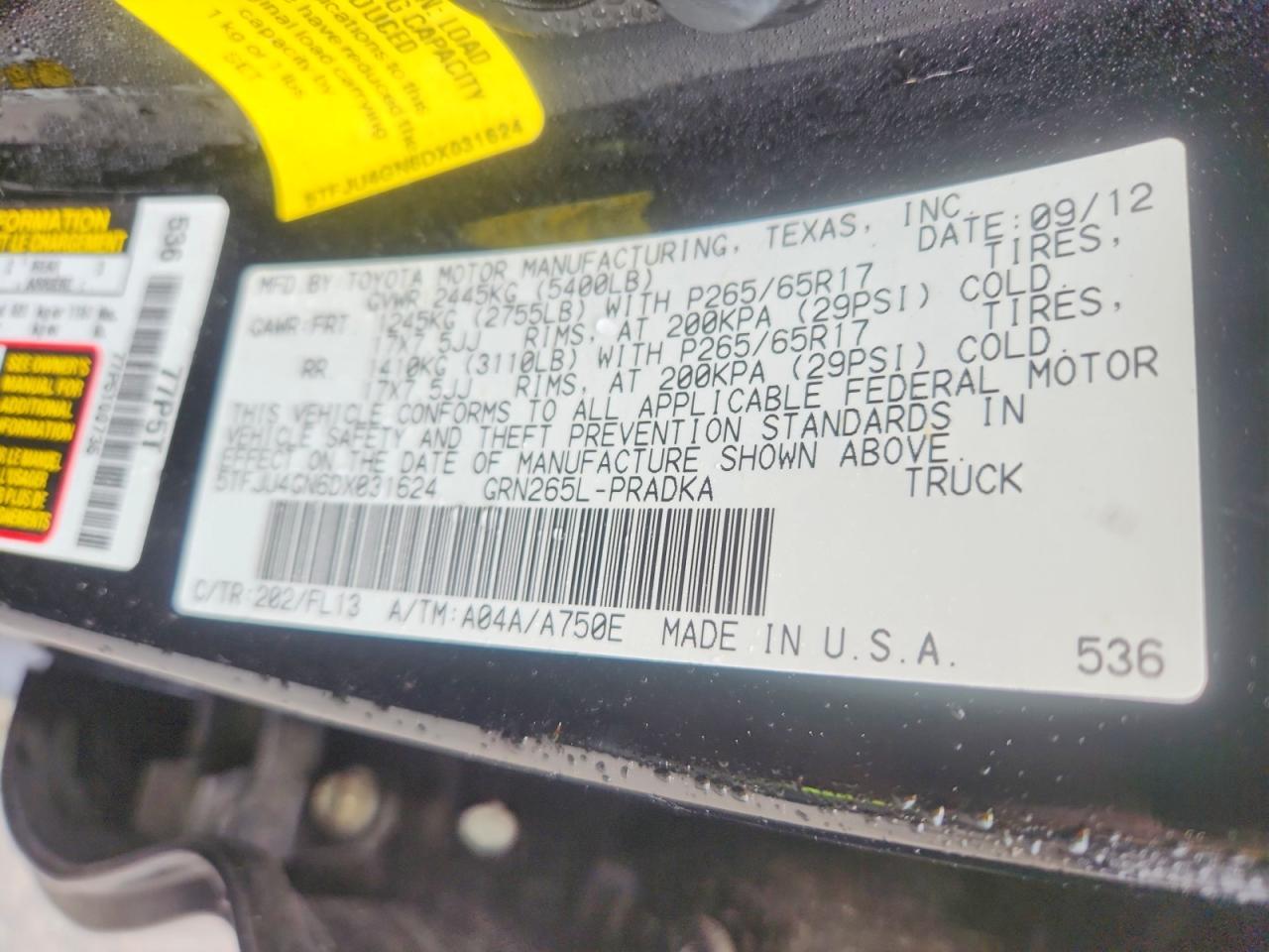 2013 Toyota Tacoma Prerunner V6