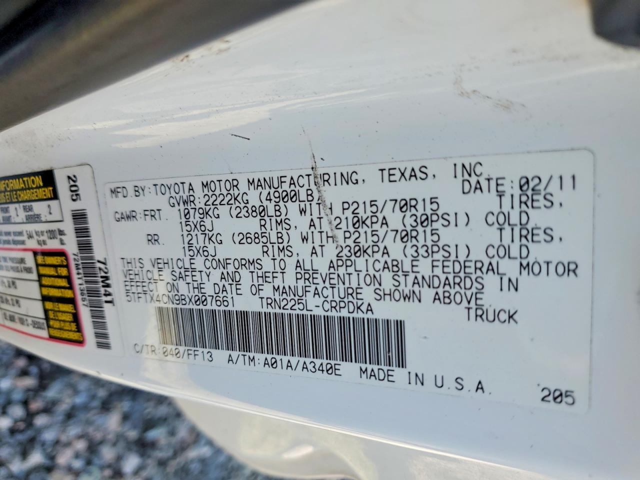 2011 Toyota Tacoma Base