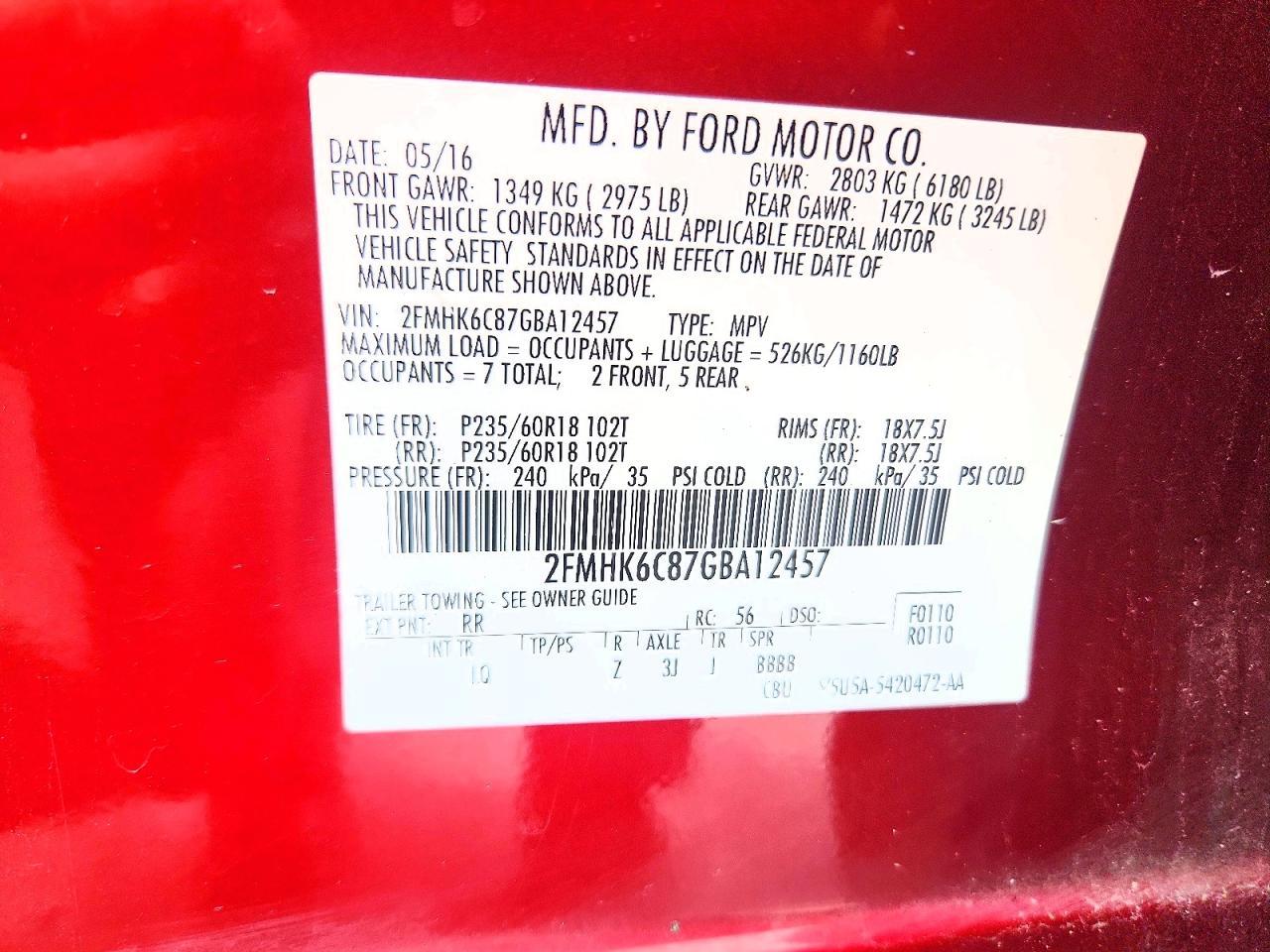 2016 Ford Flex sel