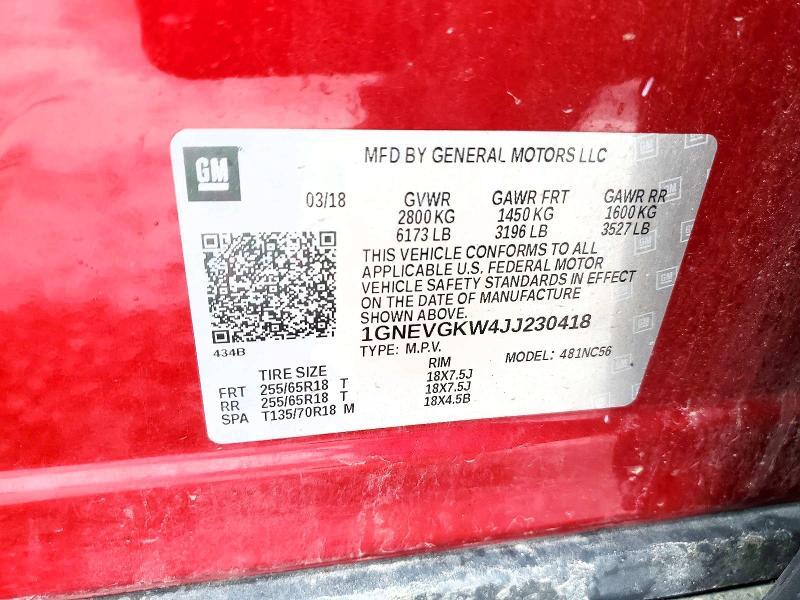 2018 Chevrolet Traverse lt