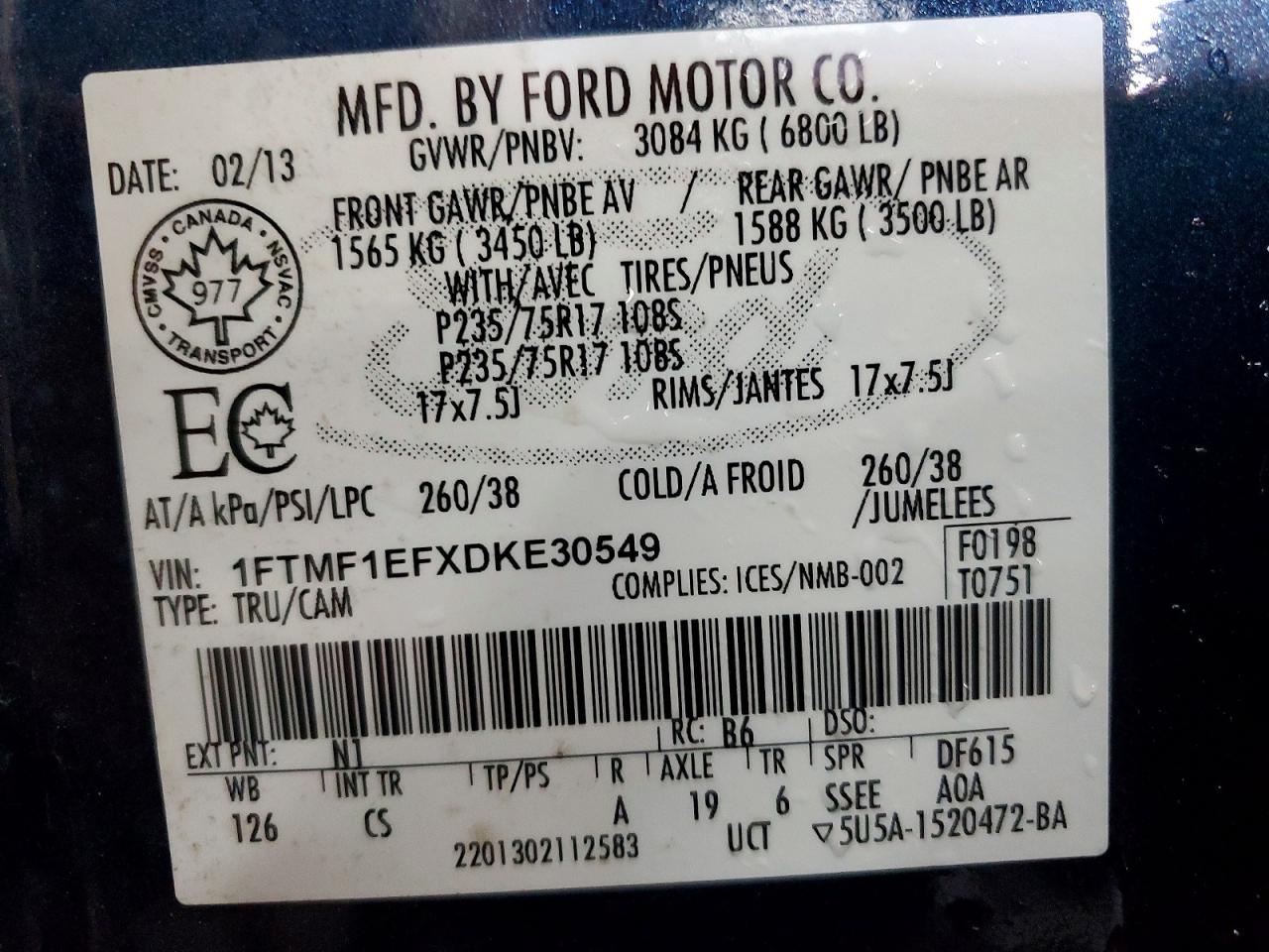 2013 Ford F150