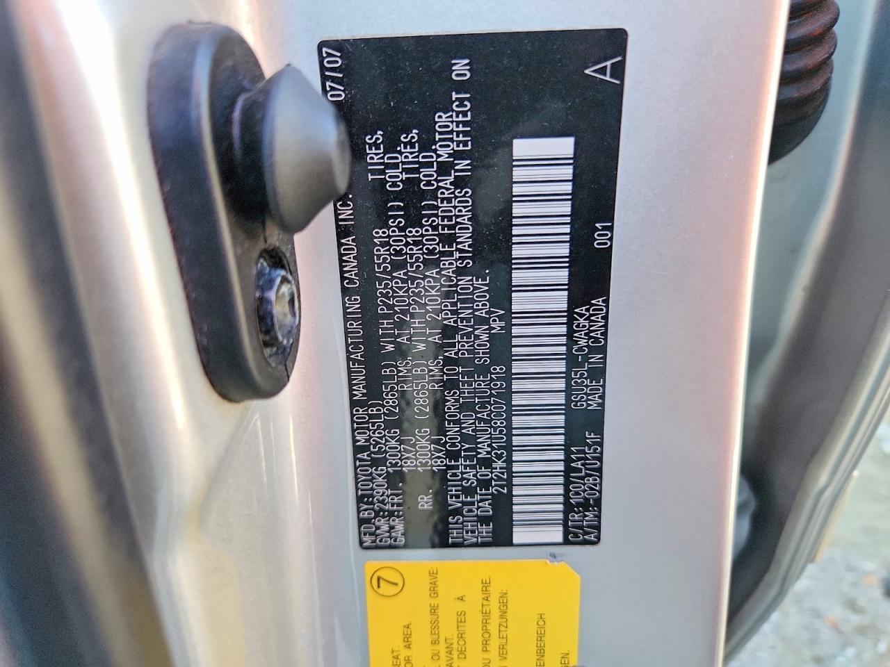 2008 Lexus Rx 350 Base