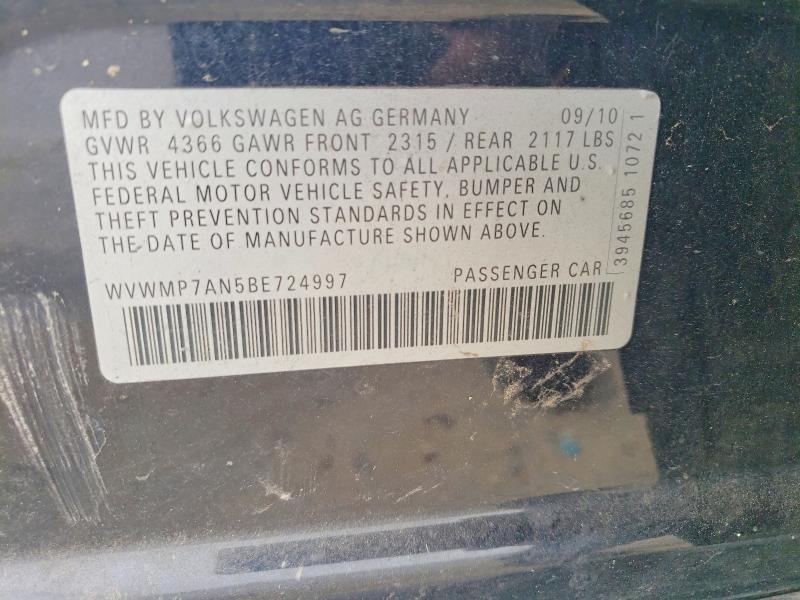 2011 Volkswagen Cc Sport