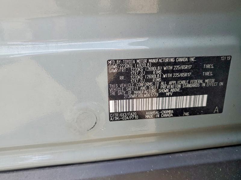 2020 Toyota Rav4 Hybrid xle
