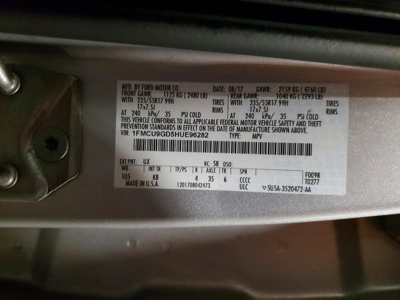 2017 Ford Escape se